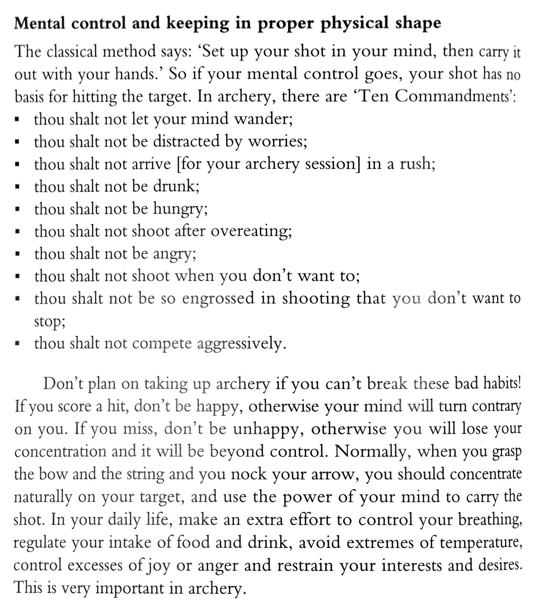 Types of archery image